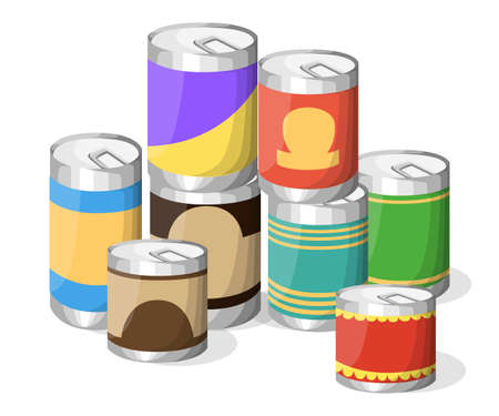 ブリキ缶 リアルに再現 デザイン要素 のイラスト素材 ベクタ Image ブリキ缶 リアルに再現 デザイン要素 のイラスト素材 ベクタ Image