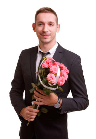 片手に笑顔の男は 白い孤立した背景に別の花束でボールを持つバッグを保持します の写真素材 画像素材 Image 片手に笑顔の男は 白い孤立した背景に別の花束でボールを持つバッグを保持します の写真素材 画像素材 Image