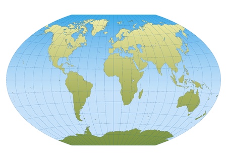 アメリカ大陸を中心とした経緯線とロビンソン図法で世界の非常に高い詳細地図 のイラスト素材 ベクタ Image アメリカ大陸を中心とした経緯線とロビンソン図法で世界の非常に高い詳細地図 のイラスト素材 ベクタ Image
