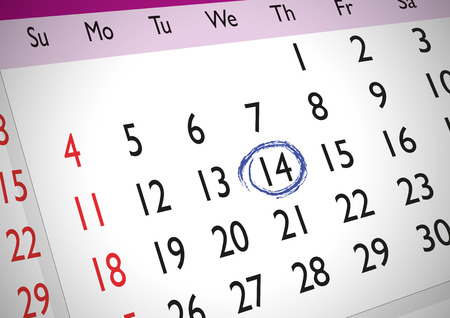 英語の一般的なカレンダーにマーク日のイラスト素材 ベクタ Image 英語の一般的なカレンダーにマーク日のイラスト素材 ベクタ Image