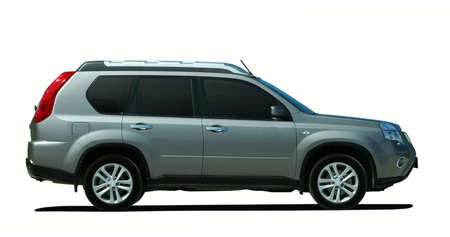 白の大型 SUV の写真素材・画像素材. Image 88737185.