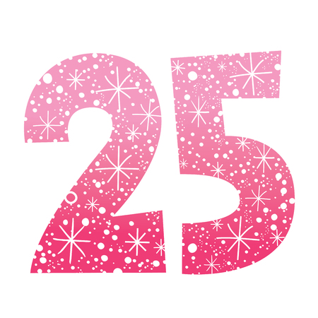Цифра 25 красивая картинка