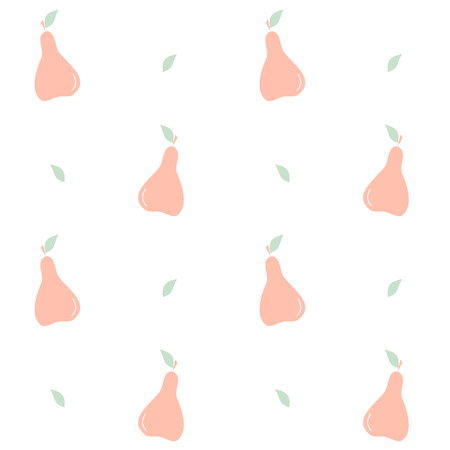 かわいい素敵なパステル ピンク リンゴ シームレスなベクトル パターン背景イラストのイラスト素材 ベクタ Image