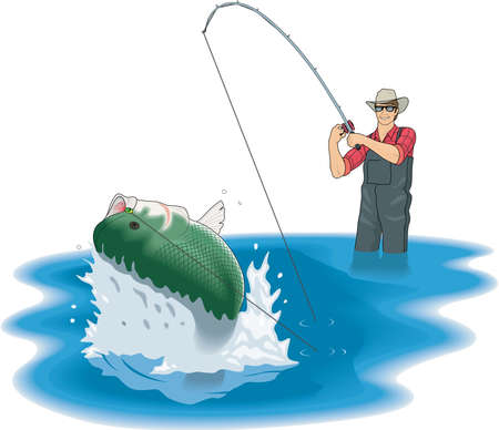 低音のボート イラストのイラスト素材 ベクタ Image