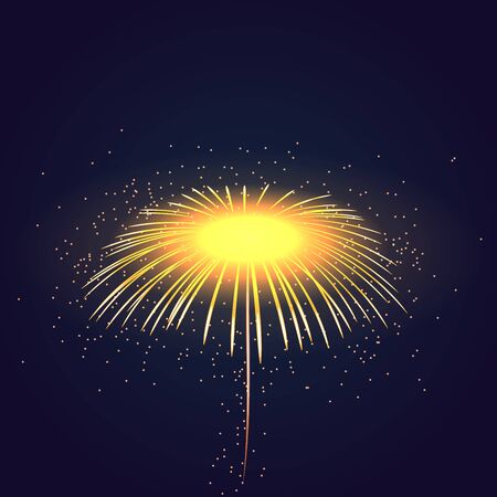 花火緑輝き 孤立した背景です 美しい黄金の火 爆発の装飾 休日 クリスマス 正月 誕生日 フェスティバル アメリカ 7 月 4 日のお祝いをシンボルします ベクトル図 のイラスト素材 ベクタ Image 71908147