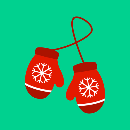 illustration illustration pair of knitted christmas mittens on green background mitten icon christmas greeting card with mittens - Christmas Mittens illustration illustration pair of knitted christmas mittens on green background mitten icon christmas greeting card with mittens - Christmas Mittens
