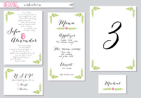 ベクトルの図 ピンクの花の結婚式の招待状のテンプレートのコレクションです 結婚式 結婚 日付を保存します スタイリッシュなシンプル デザイン のイラスト素材 ベクタ Image ベクトルの図 ピンクの花の結婚式の招待状のテンプレートのコレクションです 結婚式 結婚 日付を保存します スタイリッシュなシンプル デザイン のイラスト素材 ベクタ Image