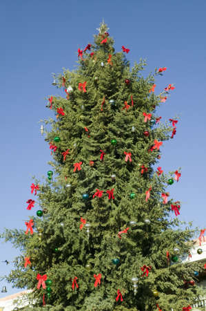 歴史的な古い町アルバカーキ ニュー メキシコでのクリスマス ツリー の写真素材 画像素材 Image