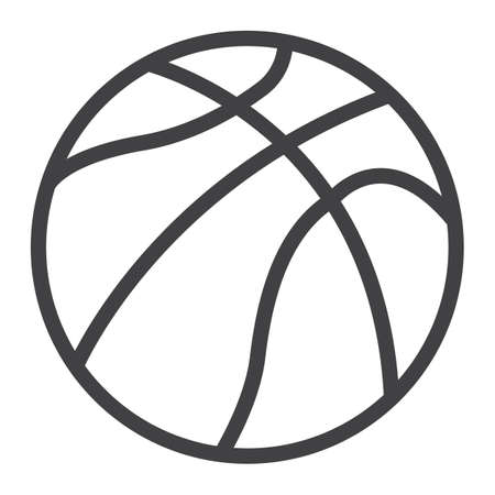 バスケットボールボールラインアイコン のイラスト素材 ベクタ Image バスケットボールボールラインアイコン のイラスト素材 ベクタ Image
