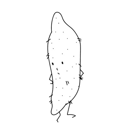 フリーハンド描画サツマイモの漫画のキャラクター の写真素材 画像素材 Image フリーハンド描画サツマイモの漫画のキャラクター の写真素材 画像素材 Image