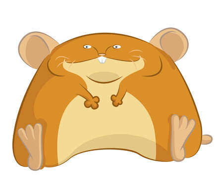 image of fat cartoon funny hamster royalty free cliparts vectors