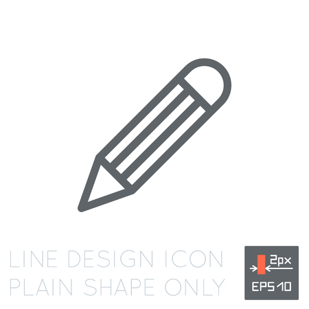 ライン デザイン ベクトル鉛筆アイコンです のイラスト素材 ベクタ Image