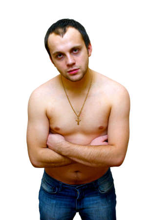 young man with nake chest stock photo picture and royalty free