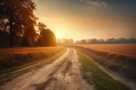 Country Road Sunset Stock Photos and Images - 123RF