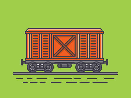 貨物列車のイラスト のイラスト素材 ベクタ Image
