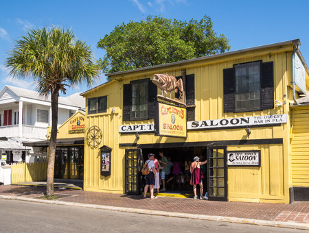 KEY WEST, FLORIDA USA - 8 MAY 2014 - The historic Captain Tonys Saloon bar in downtown Key West - 34360608