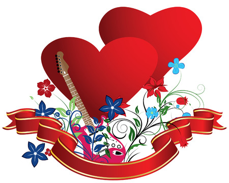picture of flowers and hearts