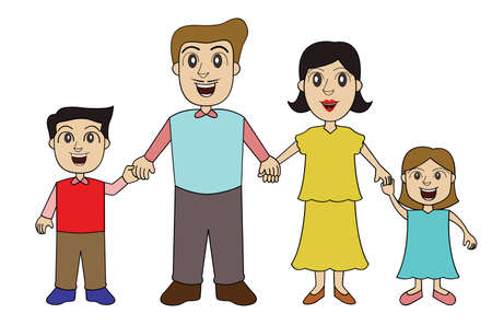 family holding hands royalty free cliparts vectors and stock