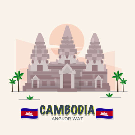 アンコール ワット カンボジアのランドマーク 世界の 7 不思議 のイラスト素材 ベクタ Image アンコール ワット カンボジアのランドマーク 世界の 7 不思議 のイラスト素材 ベクタ Image