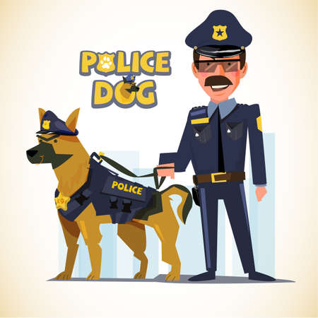 3 037 Polizeihund Vektorgrafiken Cliparts Und Illustrationen Kaufen 123rf
