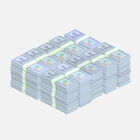 stacks of one hundred dollar bills royalty free cliparts vectors