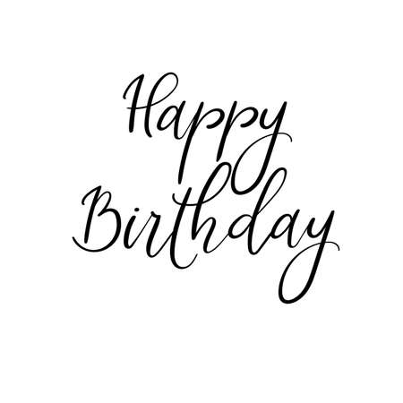 Joyeux Anniversaire Main Lettrage Calligraphie Moderne Vecteur Isole Sur Blanc Clip Art Libres De Droits Vecteurs Et Illustration Image Joyeux Anniversaire Main Lettrage Calligraphie Moderne Vecteur Isole Sur Blanc Clip Art Libres De Droits Vecteurs Et Illustration Image