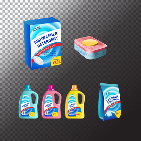 Set Of Templates Realistic Package For Bottles With Laundry And Dishwasher Detergent Plastic Containers Set Of Templates Realistic Package For Bottles With Laundry And Dishwasher Detergent Plastic Containers