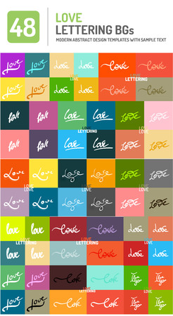 Set Of Vector Love Word Lettering Design Il Ration Set Of Vector Love Word Lettering Design Il Ration