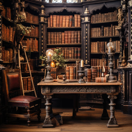 Victorian Study Room Stock Photos and Images - 123RF