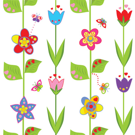 春の花の壁紙のイラスト素材 ベクタ Image