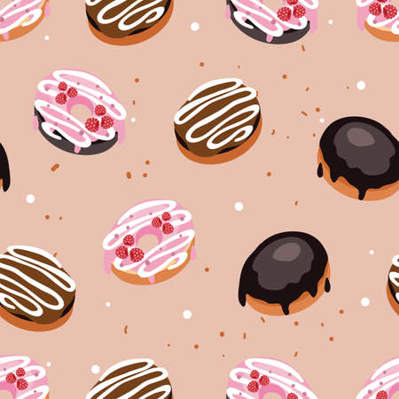 ドーナツ壁紙のイラスト素材 ベクタ Image