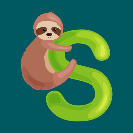 就学前の子供 Abc 教育ナマケモノ動物と文字 S かわいい動物の文字は英語のアルファベットです 漫画動物アルファベット文字ベクトル図を学習 野生動物の ナマケモノの一文字 のイラスト素材 ベクタ Image 就学前の子供 Abc 教育ナマケモノ動物と文字 S かわいい動物の文字は英語のアルファベットです 漫画動物アルファベット文字ベクトル図を学習 野生動物の ナマケモノの一文字 のイラスト素材 ベクタ Image