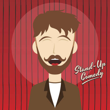 Homem, Levantar, Comediante, Desenho Animado, Personagem, Ilustração Vetorial Royalty Free SVG, Cliparts, Vetores, e Ilustrações Stock. Image 36949178