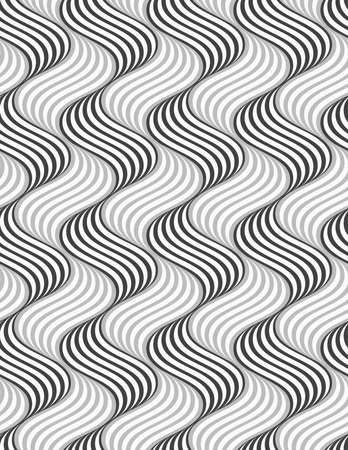 ストライプ模様の抽象画 fancyart-artposter-009-