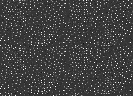 ドットと黒の水しぶき 手書きインクのシームレスな背景を持つ ファブリックの設計 テキスタイル コレクションです 大まかなインク ストロークでシームレスなパターン のイラスト素材 ベクタ Image