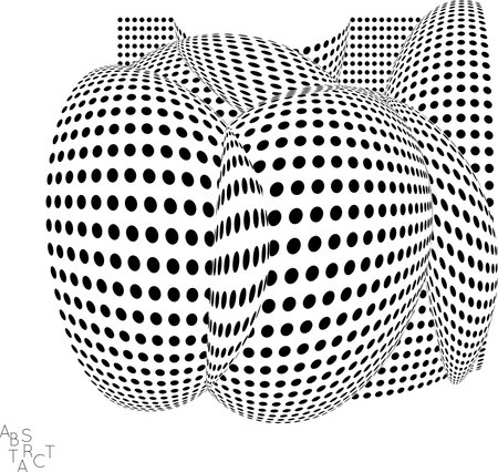 抽象的な鉛筆画 抽象画（ボールペン→色鉛筆→水彩絵具）はじまり〜完成