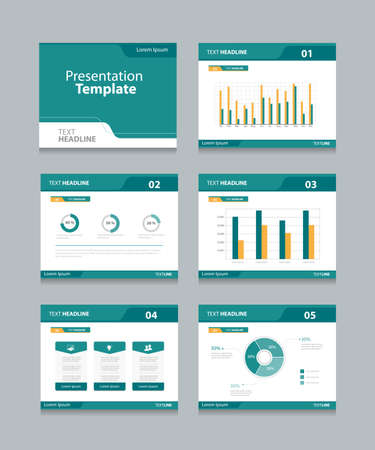 vector template presentation slides background design info graphs
