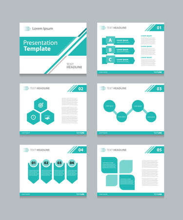 vector template presentation slides background design info graphs