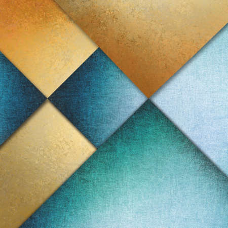 elegant blue gold background texture paper with abstract angles and diagonal shapes - 31535672