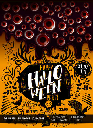 nice college halloween party names 86084249 halloween party poster with melted dark