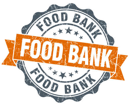 bank holiday orange vintage seal isolated on white stock photo 36194769 food bank orange vintage seal isolated on white