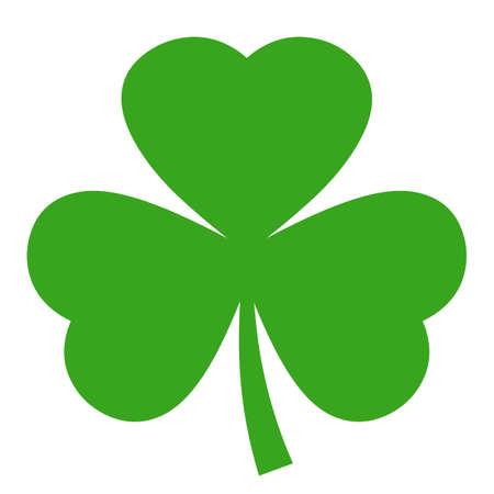 Shamrock vector icon Illustration