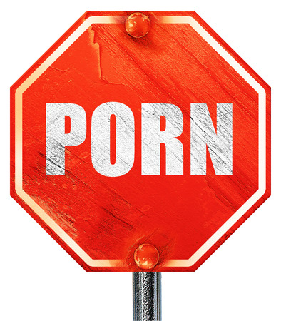 Porn D Rendering A Red Stop Sign Stock Photo Porn D Rendering A Red Stop Sign Stock Photo