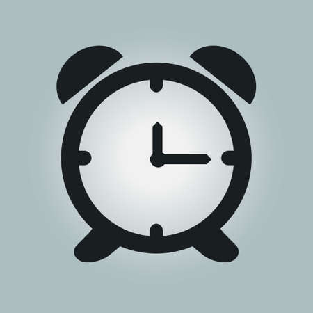 一日時間を開きます 時計の文字盤 フラットなデザイン スタイル のイラスト素材 ベクタ Image