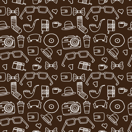 レトロやヴィンテージのシンボルとベージュ色でシームレス ヒップ パターン 茶色のストロークを持つモダンなおしゃれな背景 漫画手描画スタイル のイラスト素材 ベクタ Image 8519 レトロやヴィンテージのシンボルとベージュ色でシームレス ヒップ パターン 茶色のストロークを持つモダンなおしゃれな背景 漫画手描画スタイル のイラスト素材 ベクタ Image 8519