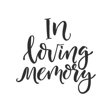 hand drawn word brush pen lettering with phrase in loving