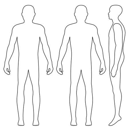 ファッション ボディ全長ハゲ テンプレート図シルエット 前面 背面と側面図 ベクトル イラスト白背景に分離 のイラスト素材 ベクタ Image ファッション ボディ全長ハゲ テンプレート図シルエット 前面 背面と側面図 ベクトル イラスト白背景に分離 のイラスト素材 ベクタ Image