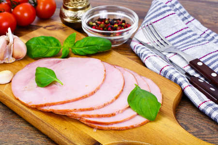 Fresh tasty ham studio photo Stock Photo