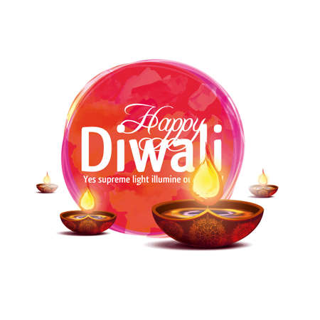 Vector Illustration Happy Diwali On White Background Royalty Free Cliparts Vectors And Stock Illustration Image 84517900