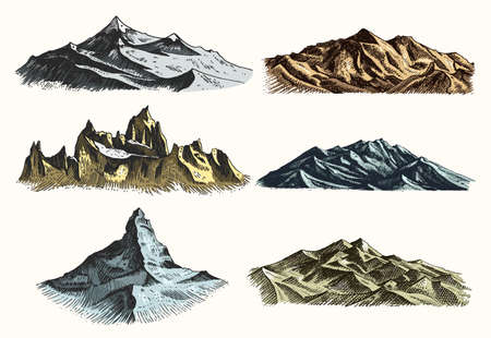 Vektor Berge Zeichnen Hand Gezeichnete Gebirgsillustrationen Ideal Fur Reisen Wandern Tourismus Trekking Fordernd Lizenzfrei Nutzbare Vektorgrafiken Clip Arts Illustrationen Image 54859311
